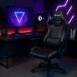 Cadeira Racer Giratória Altura Regulável Preta E Vermelha Gallant (GCD100RPUA-PT)