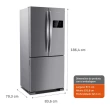 Refrigerador Brastemp Side Inverse 3 Portas Frost Free 554 Litros Inox 220V BRO85AK